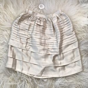 CHRIS BENZ Satin Knee-Length Skirt
